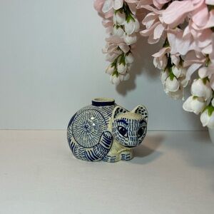 Ceramic Cat Candle Holder